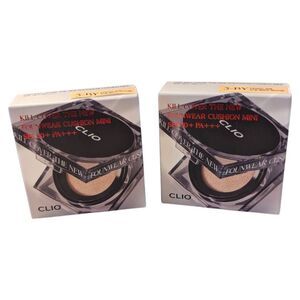 Clio Kill Cover the New Founwear Cushion Mini 3-BY Linen Lot of 2 SPF 50 EX 1/26